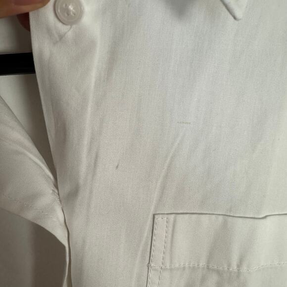 J.Crew Etienne Maura Oversized Fit Shirt WMN PL White BZ990 Button Up Relaxed LS - Picture 6 of 10